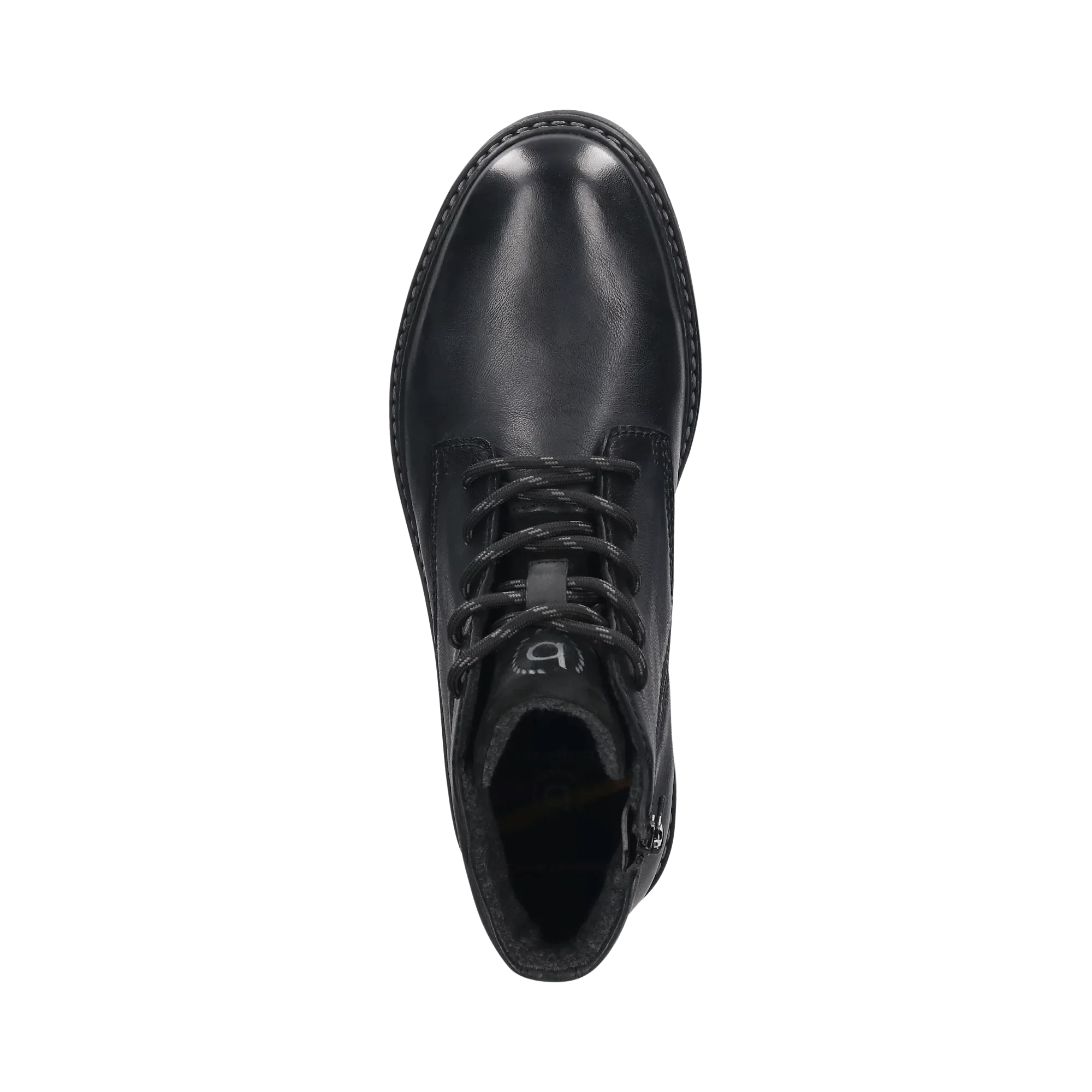Leder Schnürstiefel schwarz - Image 6