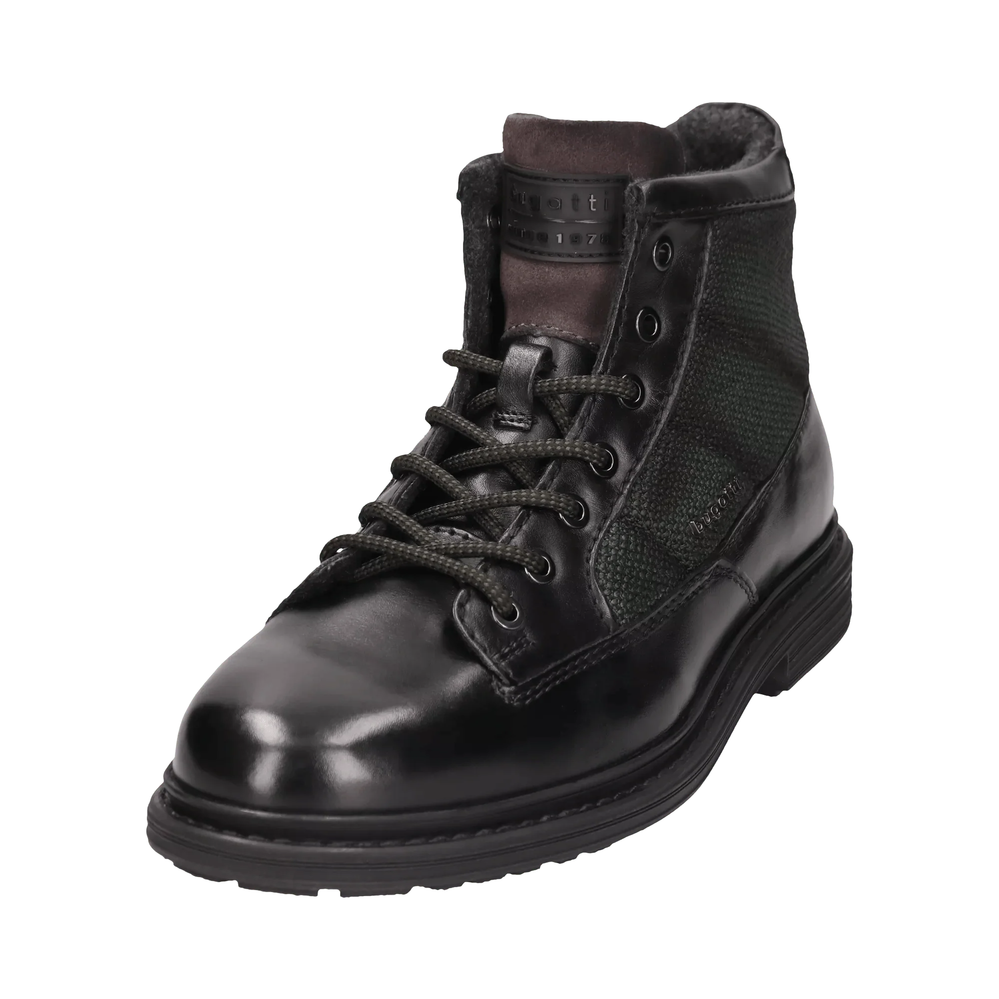 Leder Schnürstiefel schwarz - Image 2