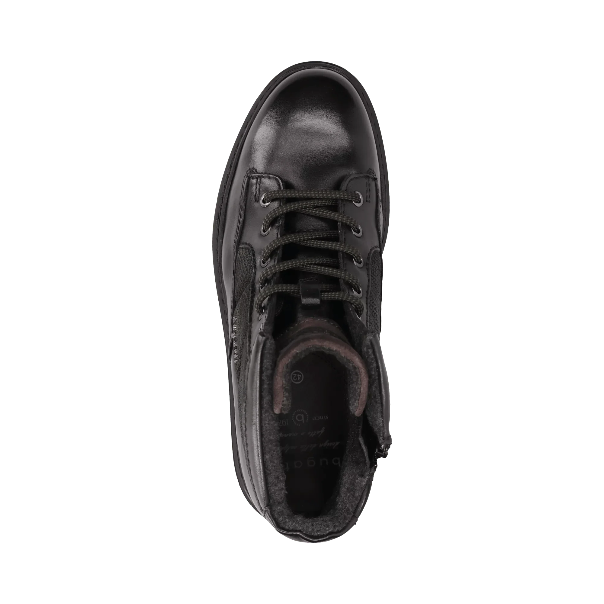 Leder Schnürstiefel schwarz - Image 6