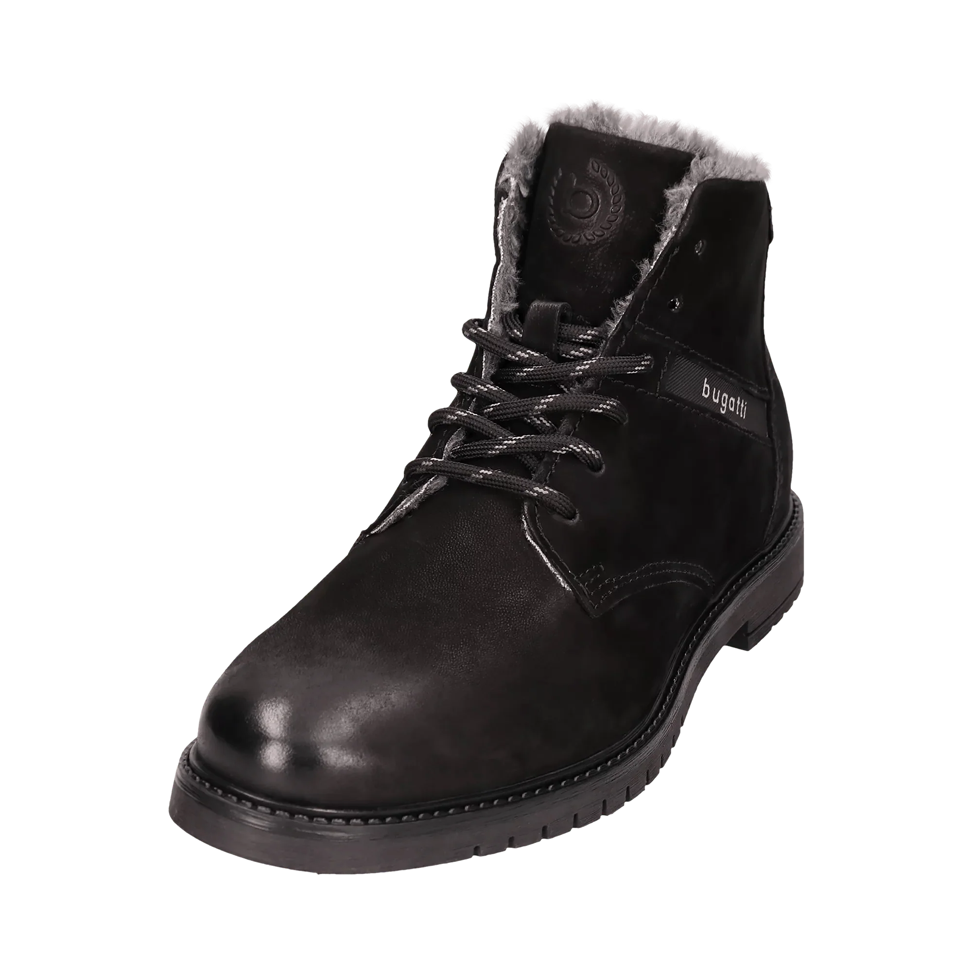 Leder Schnürstiefel schwarz - Image 2