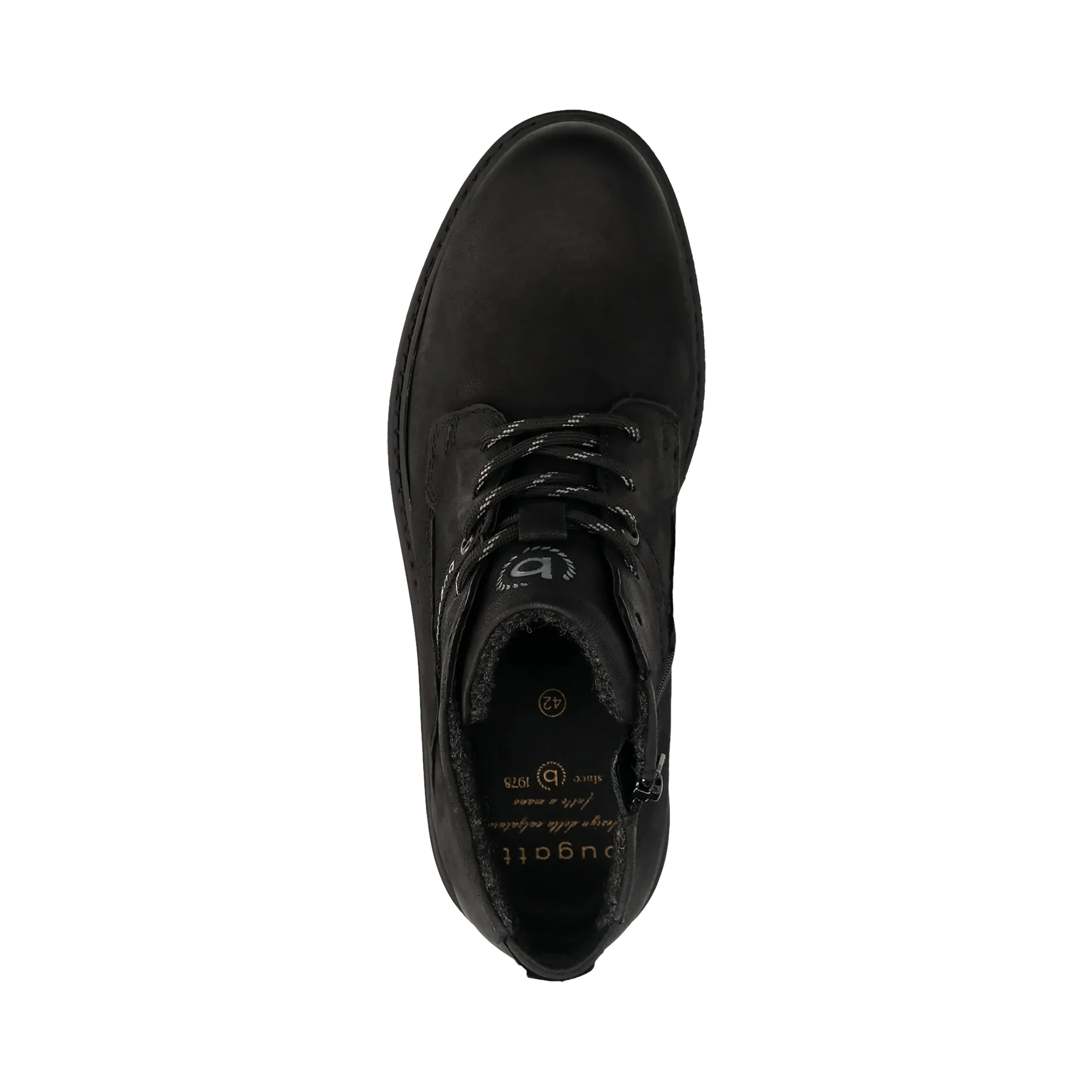 Leder Schnürstiefel schwarz - Image 6