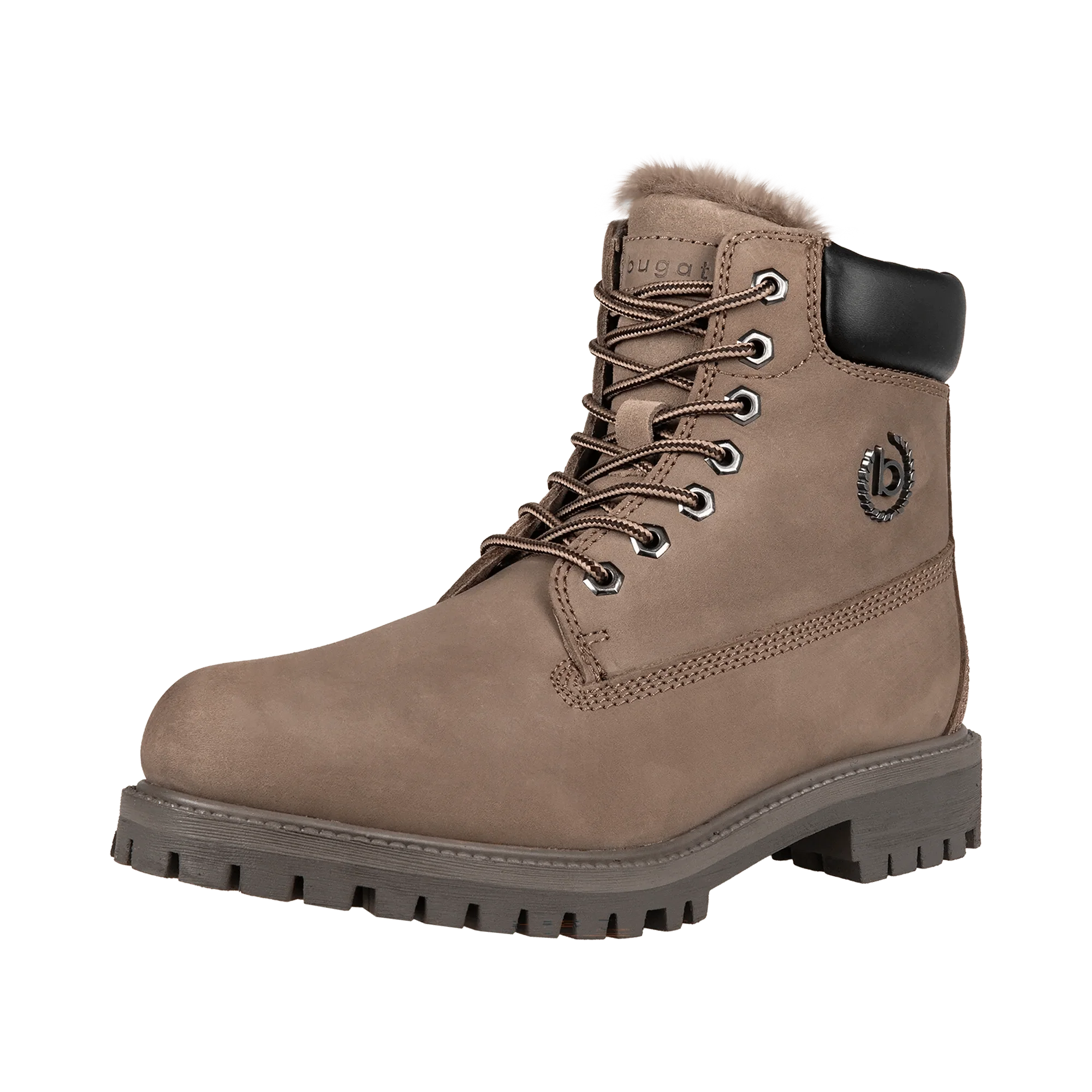 Leder Schnürstiefel taupe - Image 2