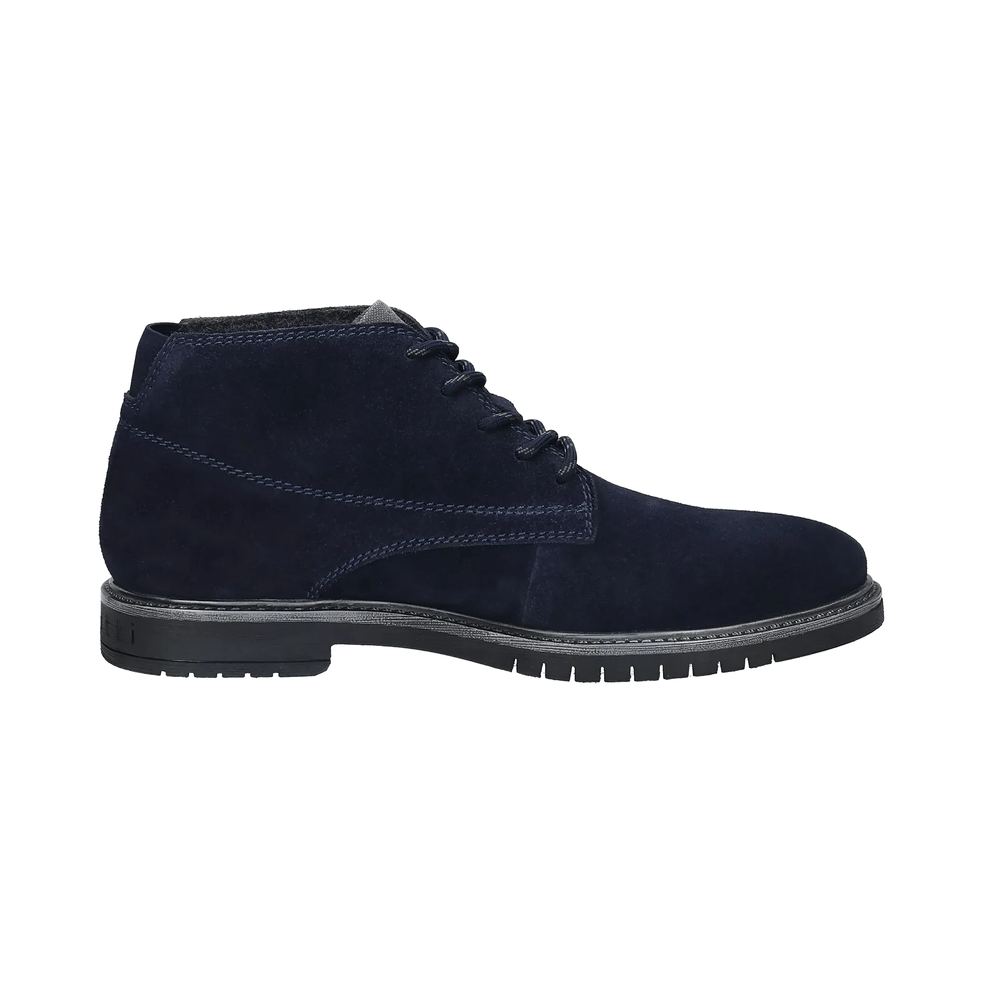 Leder Schnürstiefel dunkelblau - Image 4
