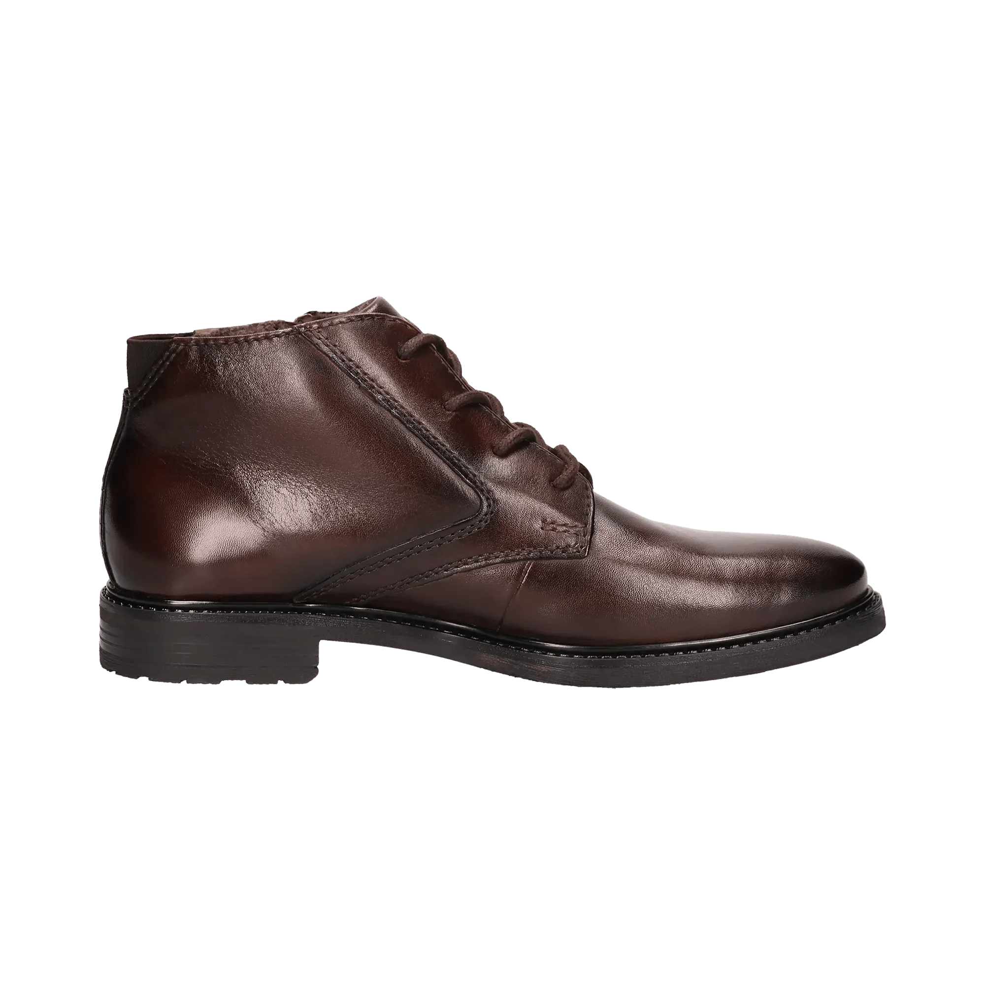 Leder Schnürstiefel dunkelbraun - Image 4