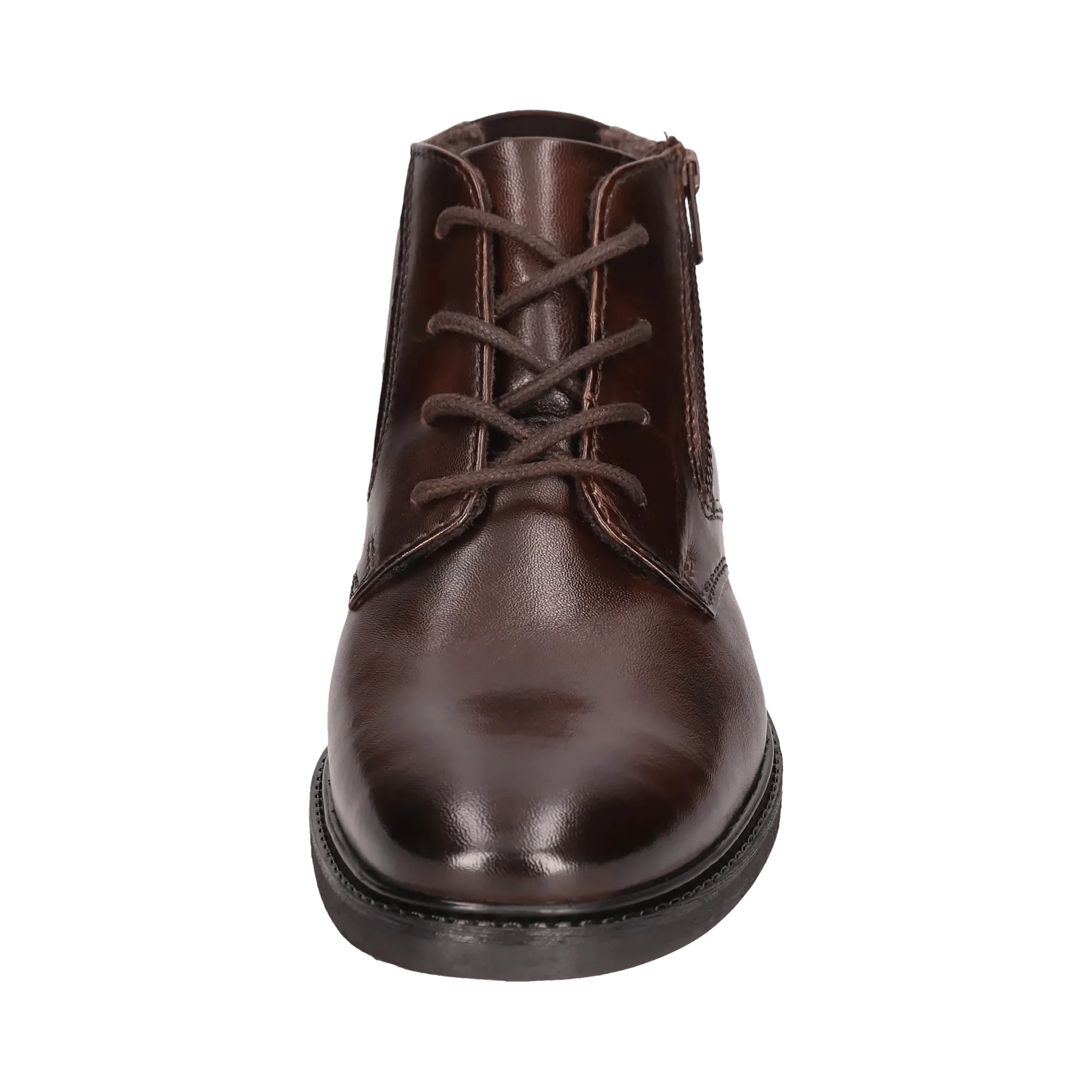 Leder Schnürstiefel dunkelbraun - Image 5