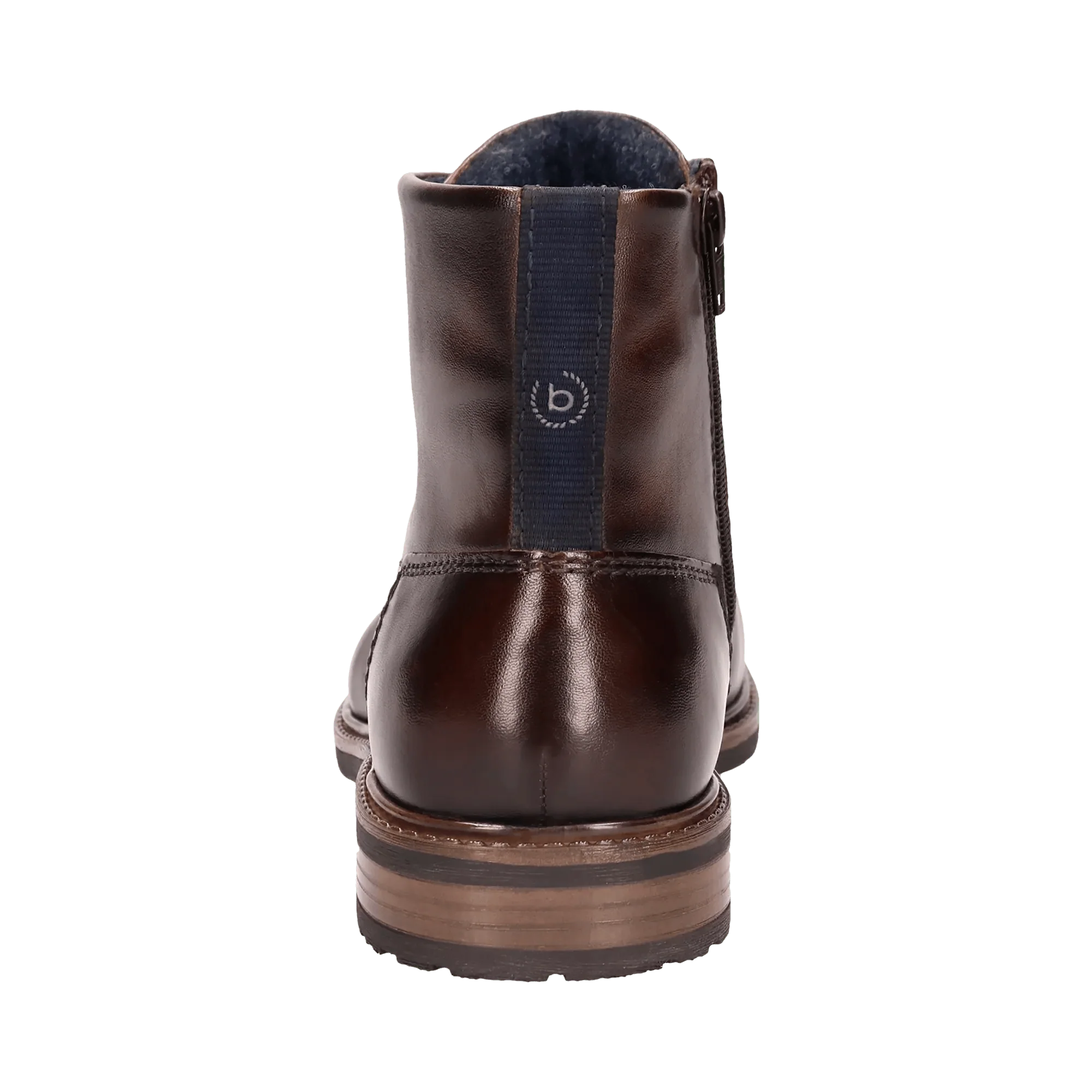 Leder Schnürstiefel dunkelbraun - Image 3