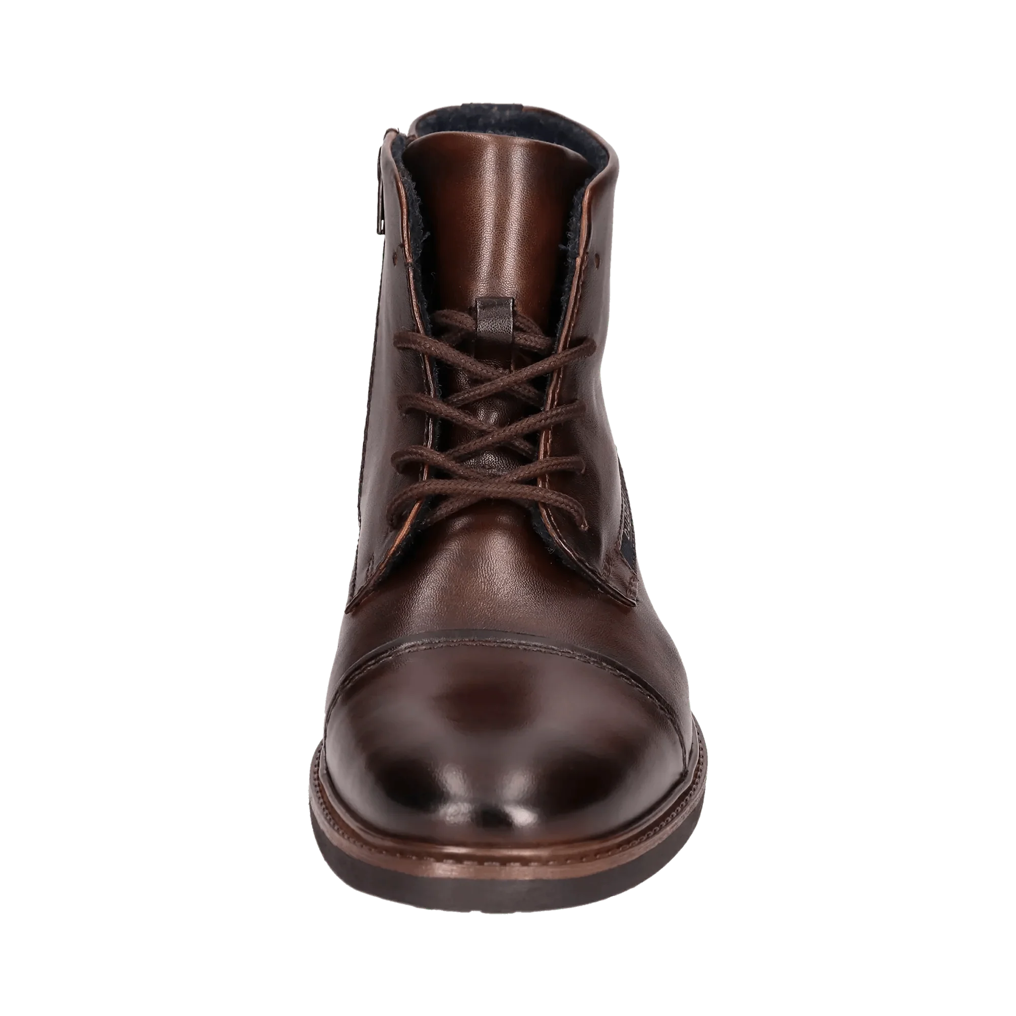 Leder Schnürstiefel dunkelbraun - Image 5