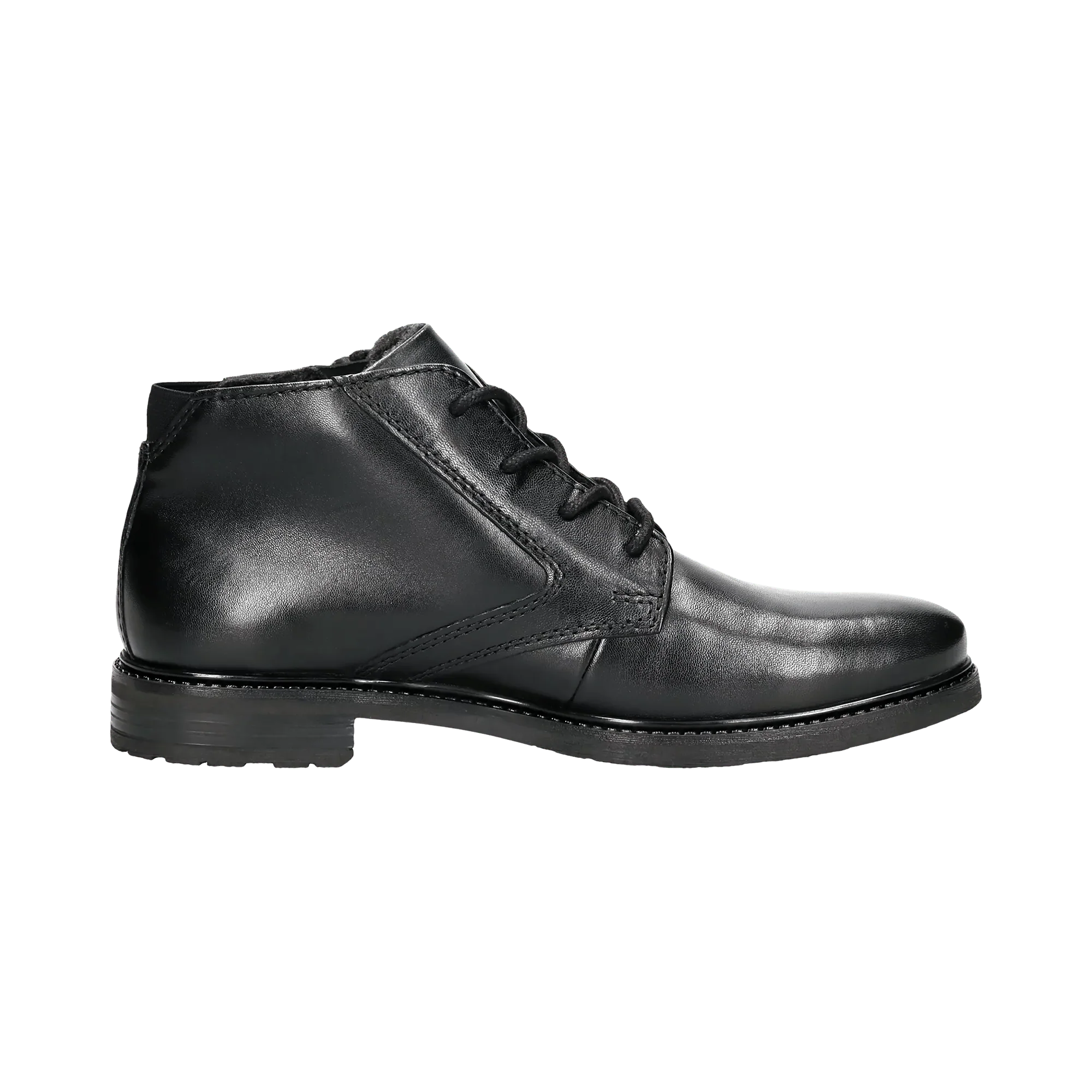 Leder Schnürstiefel schwarz - Image 4