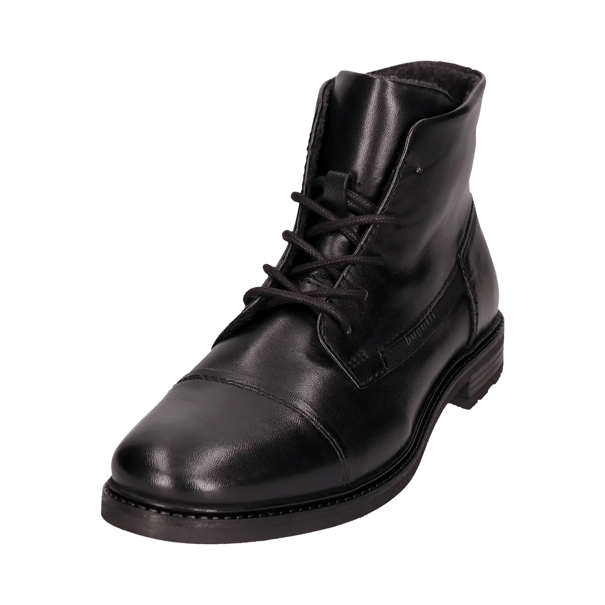 Leder Schnürstiefel schwarz - Image 2