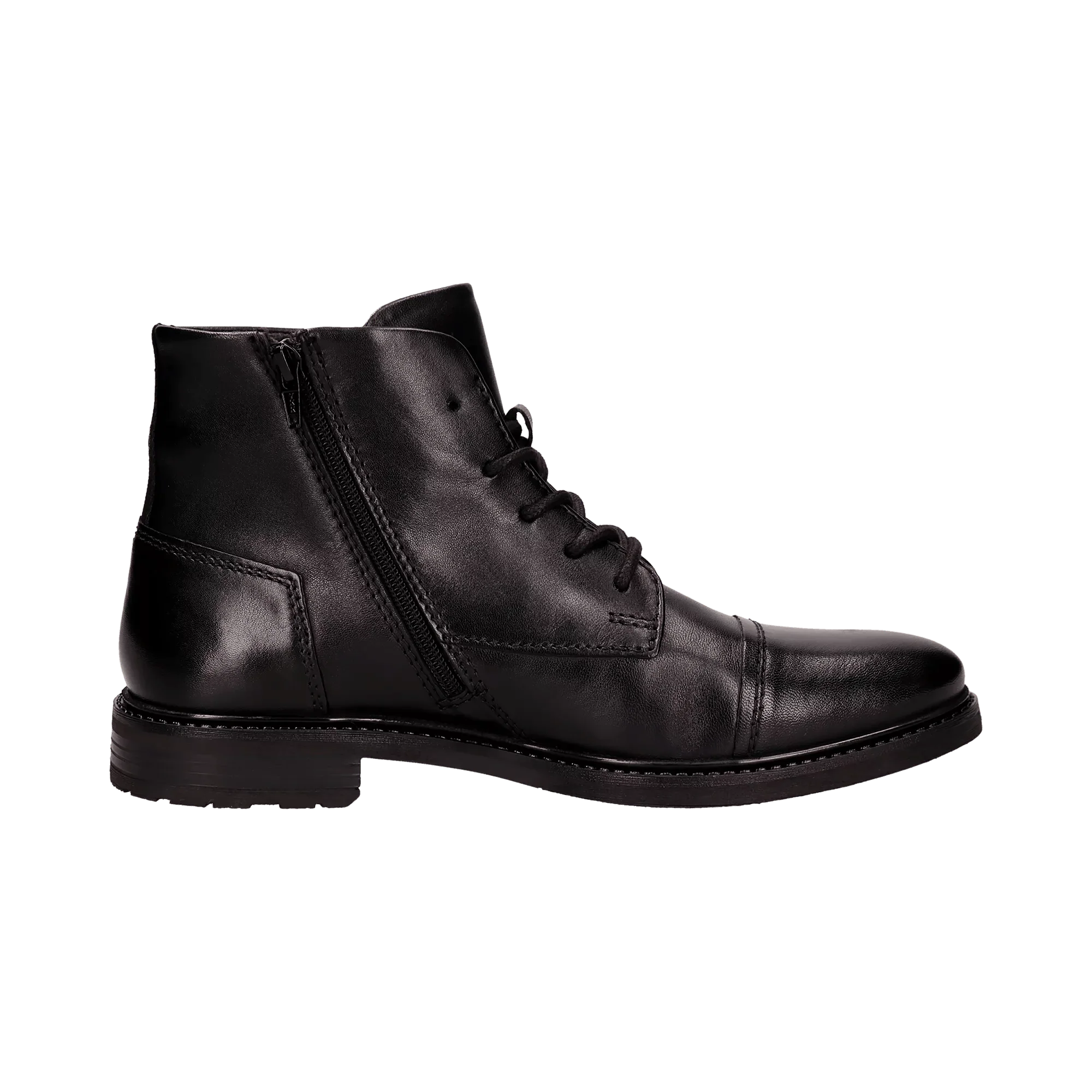 Leder Schnürstiefel schwarz - Image 4