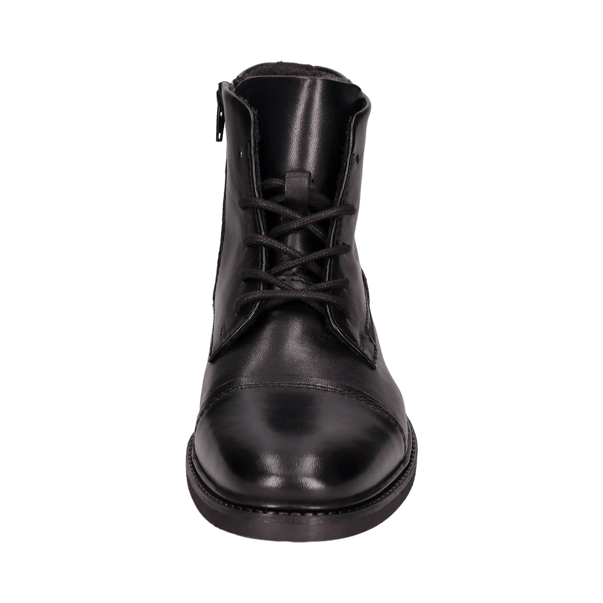 Leder Schnürstiefel schwarz - Image 5