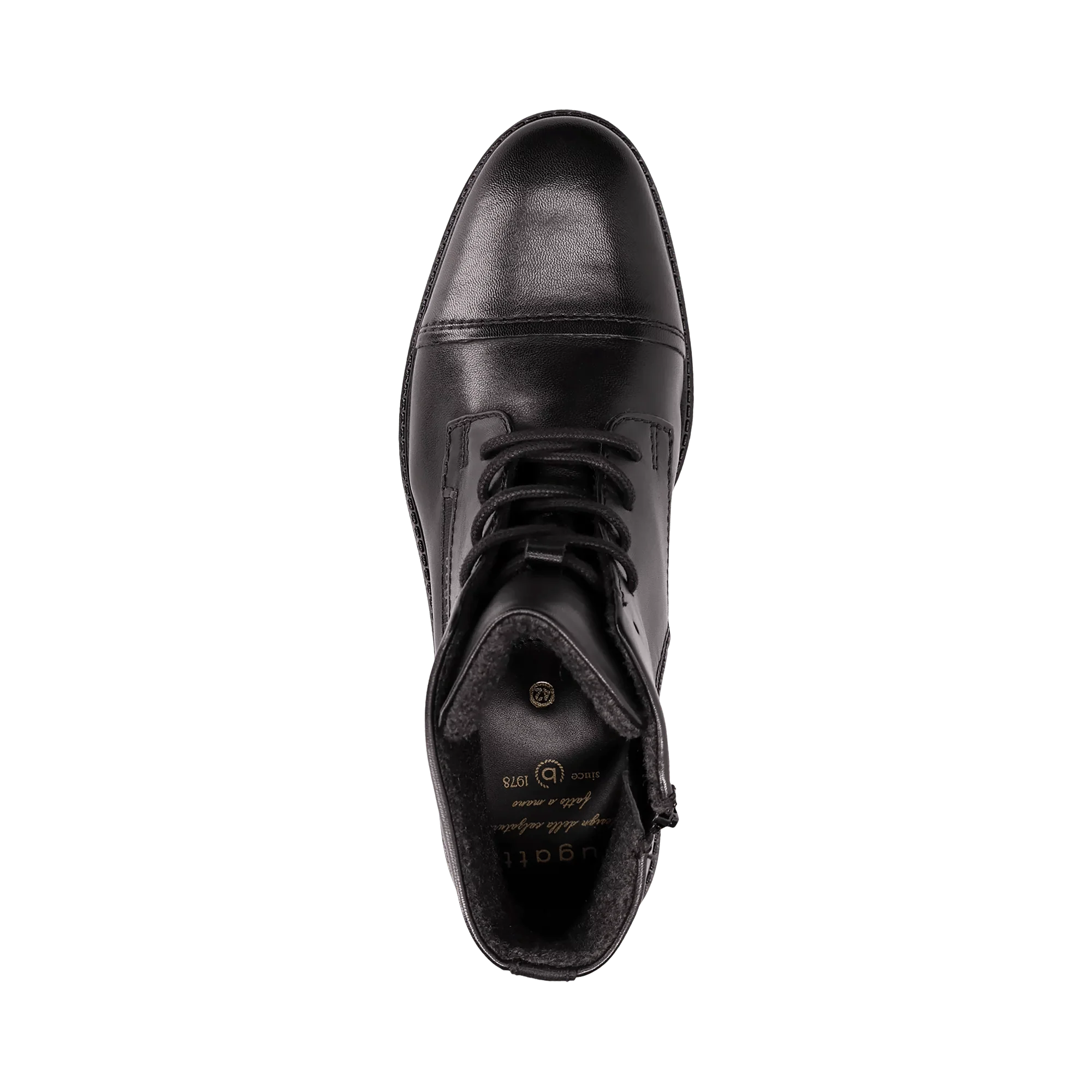 Leder Schnürstiefel schwarz - Image 6