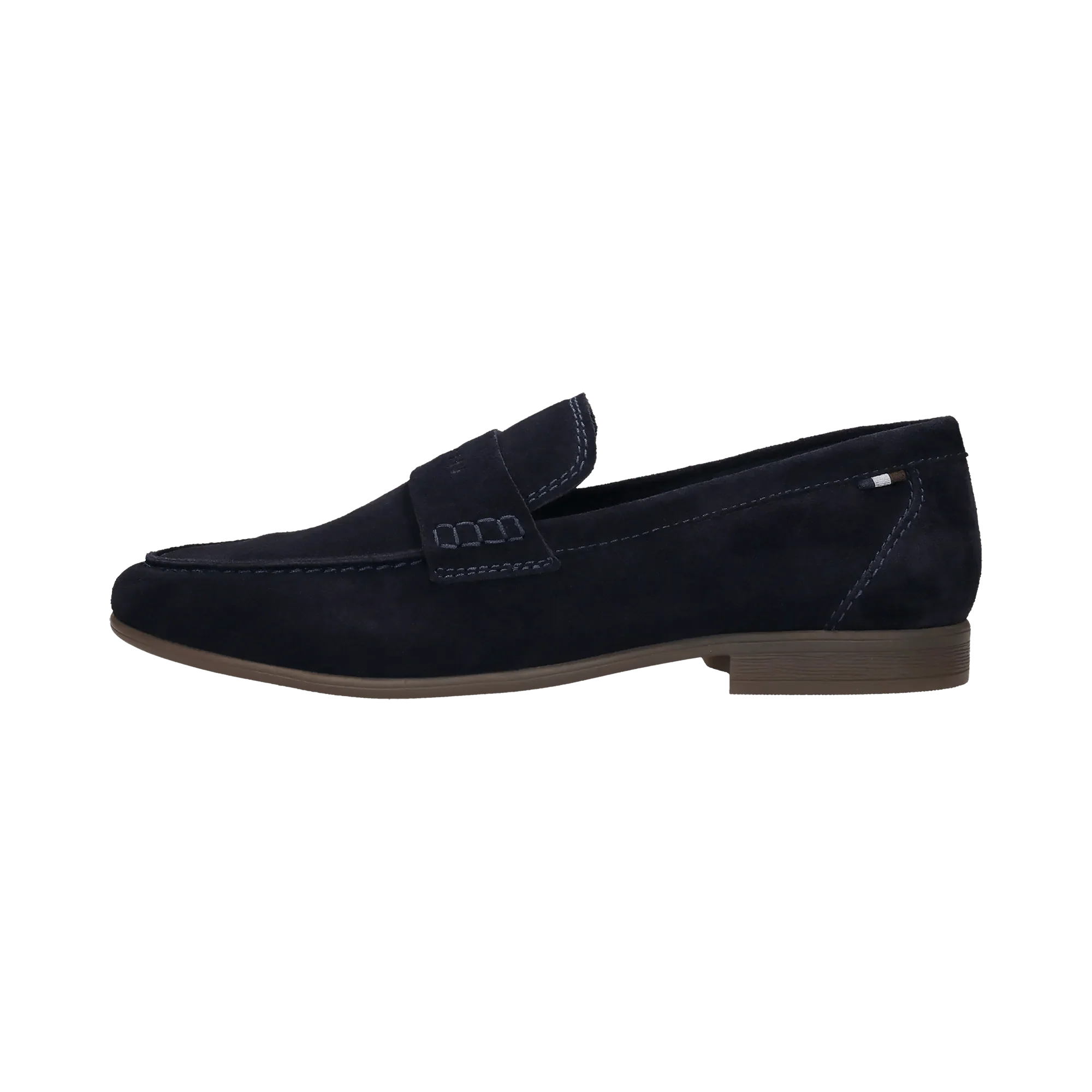 Leder Slip on dunkelblau
