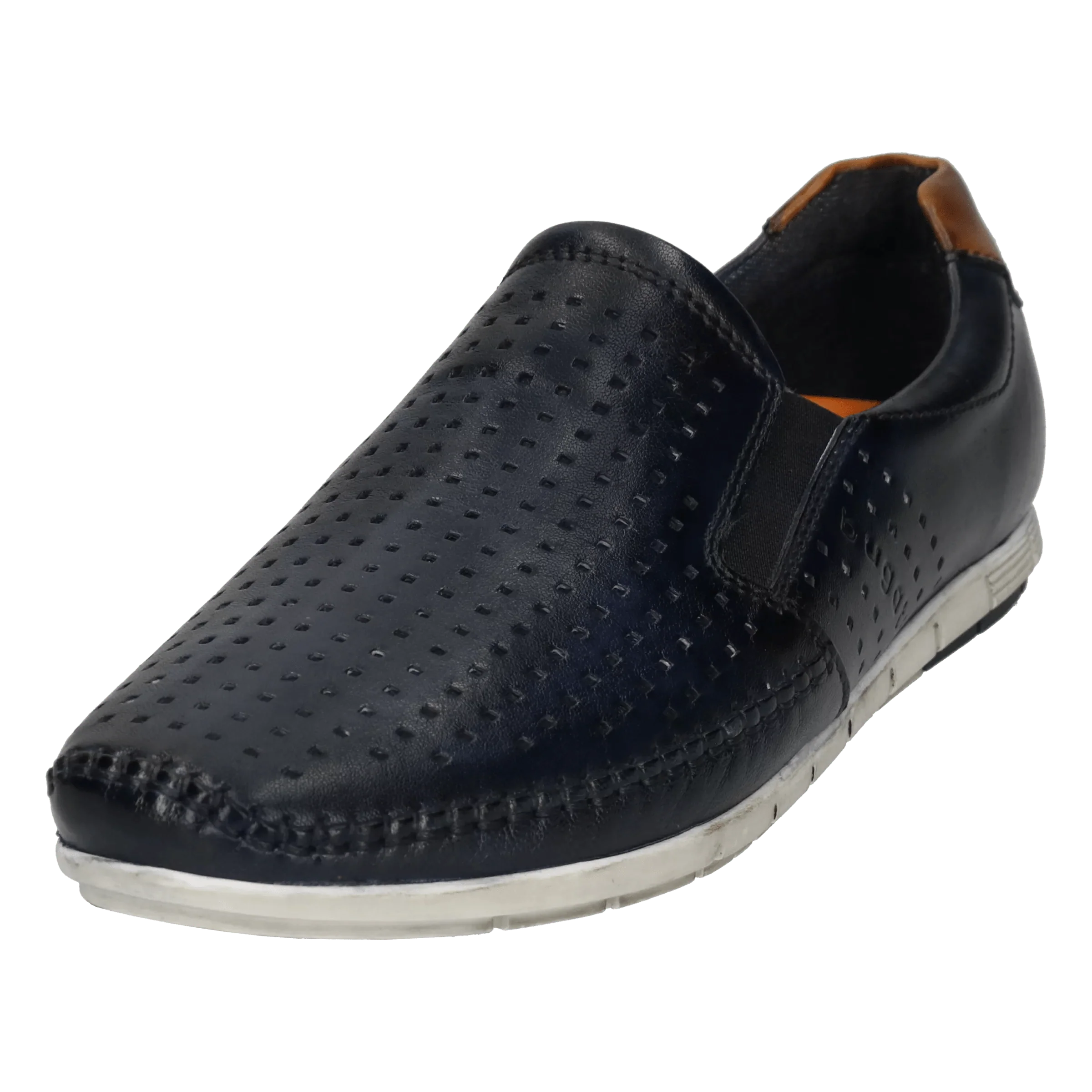 Leder Slipper dunkelblau - Image 2