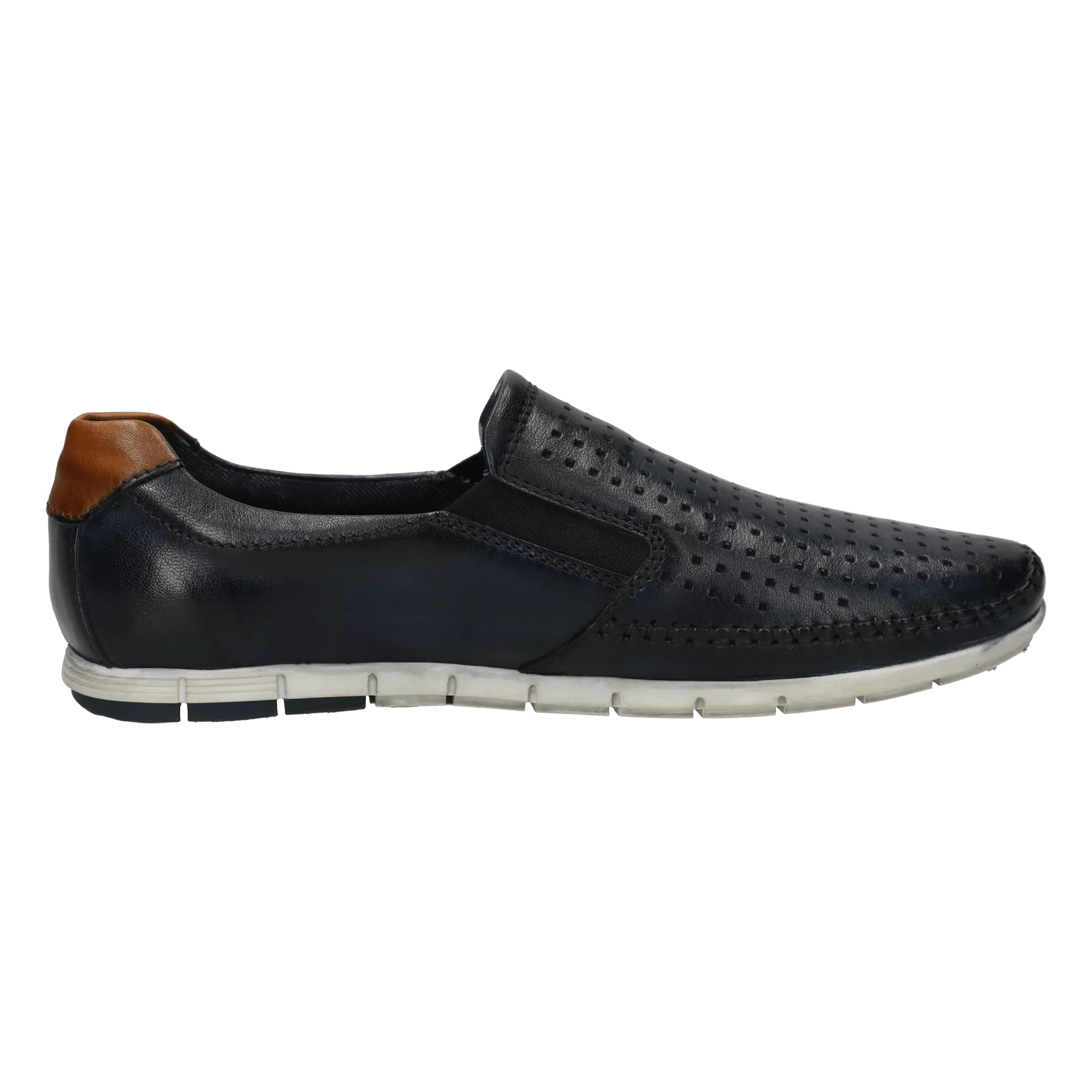 Leder Slipper dunkelblau - Image 4