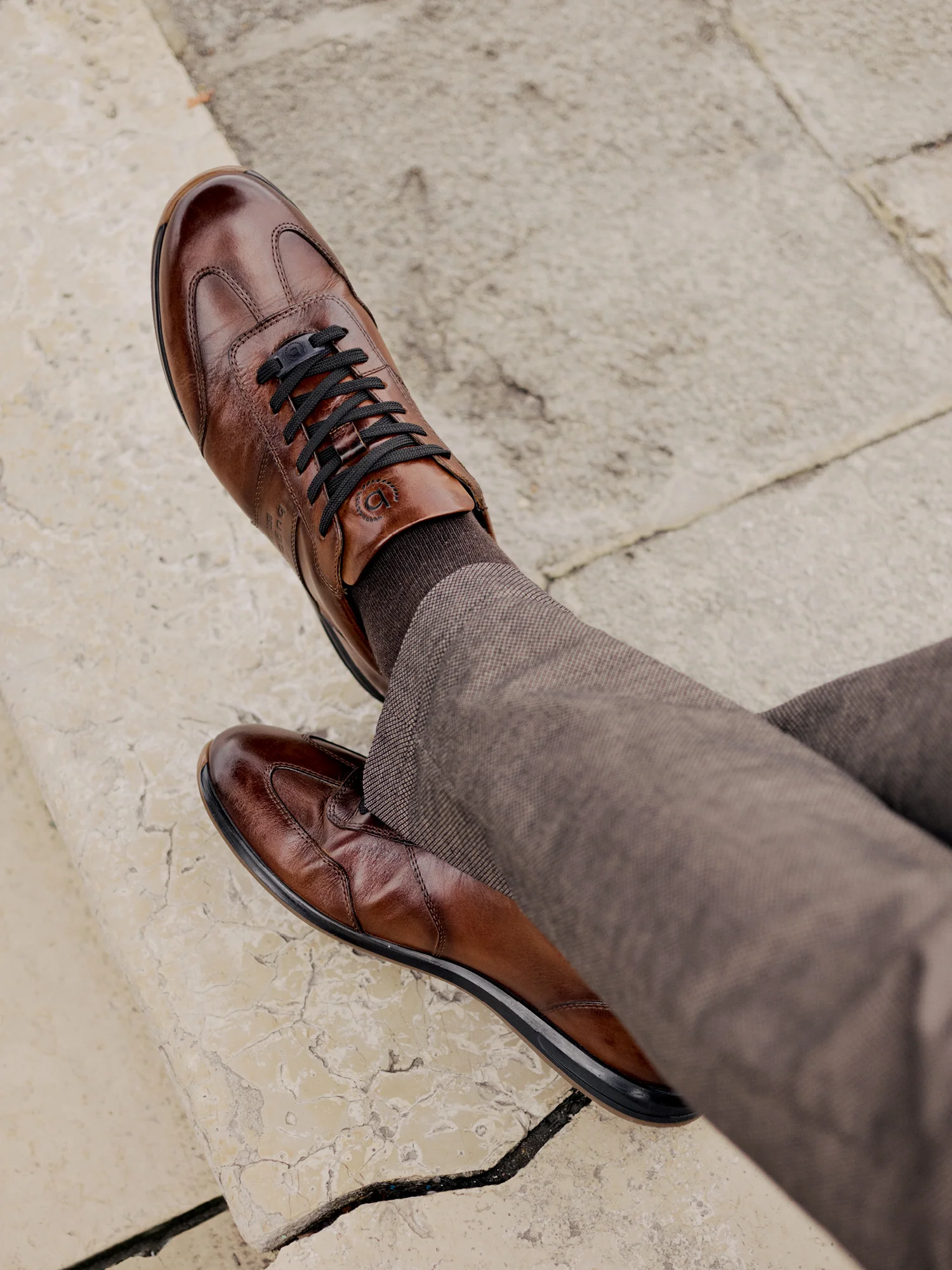 Leder Sneaker braun - Image 5