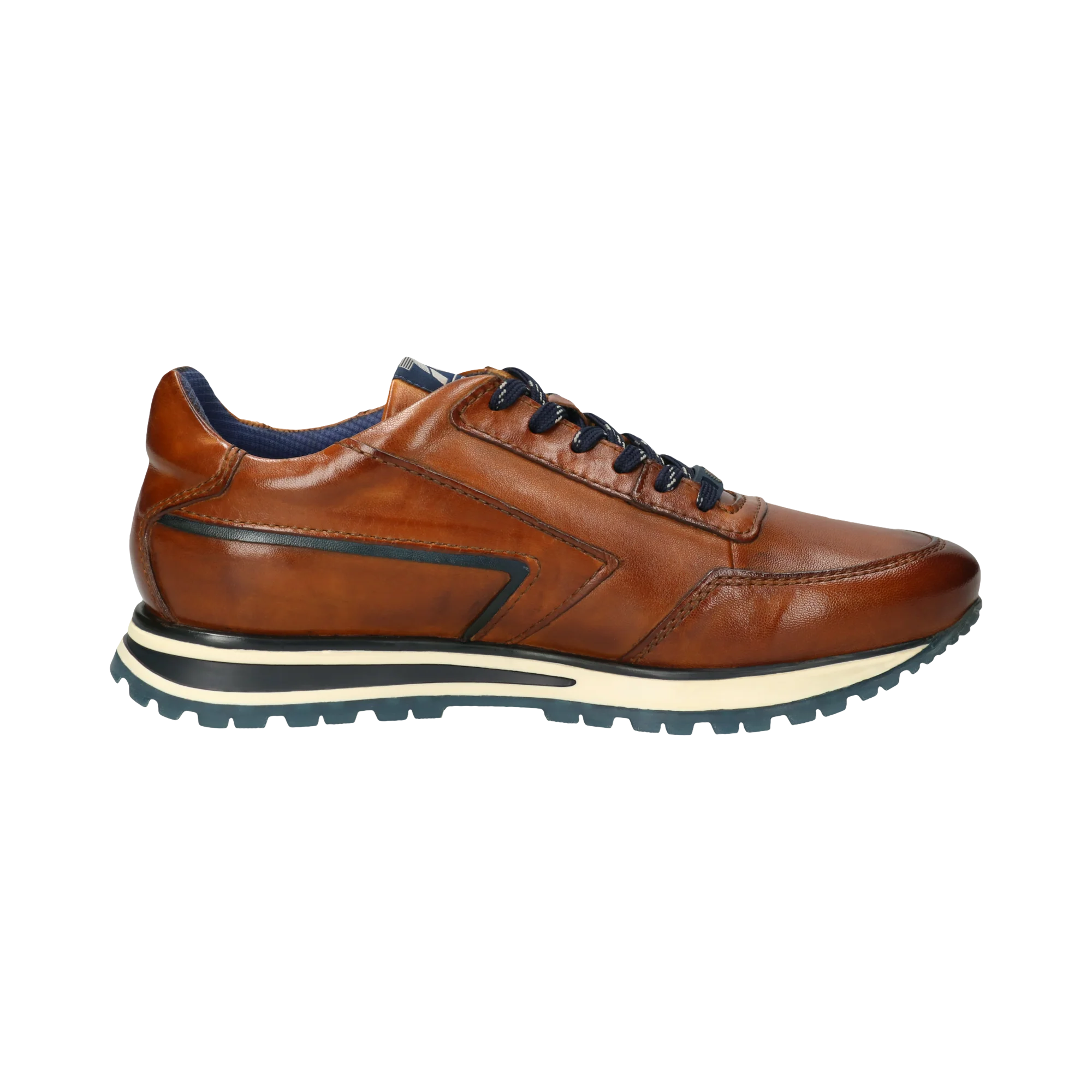 Leder Sneaker cognac - Image 4