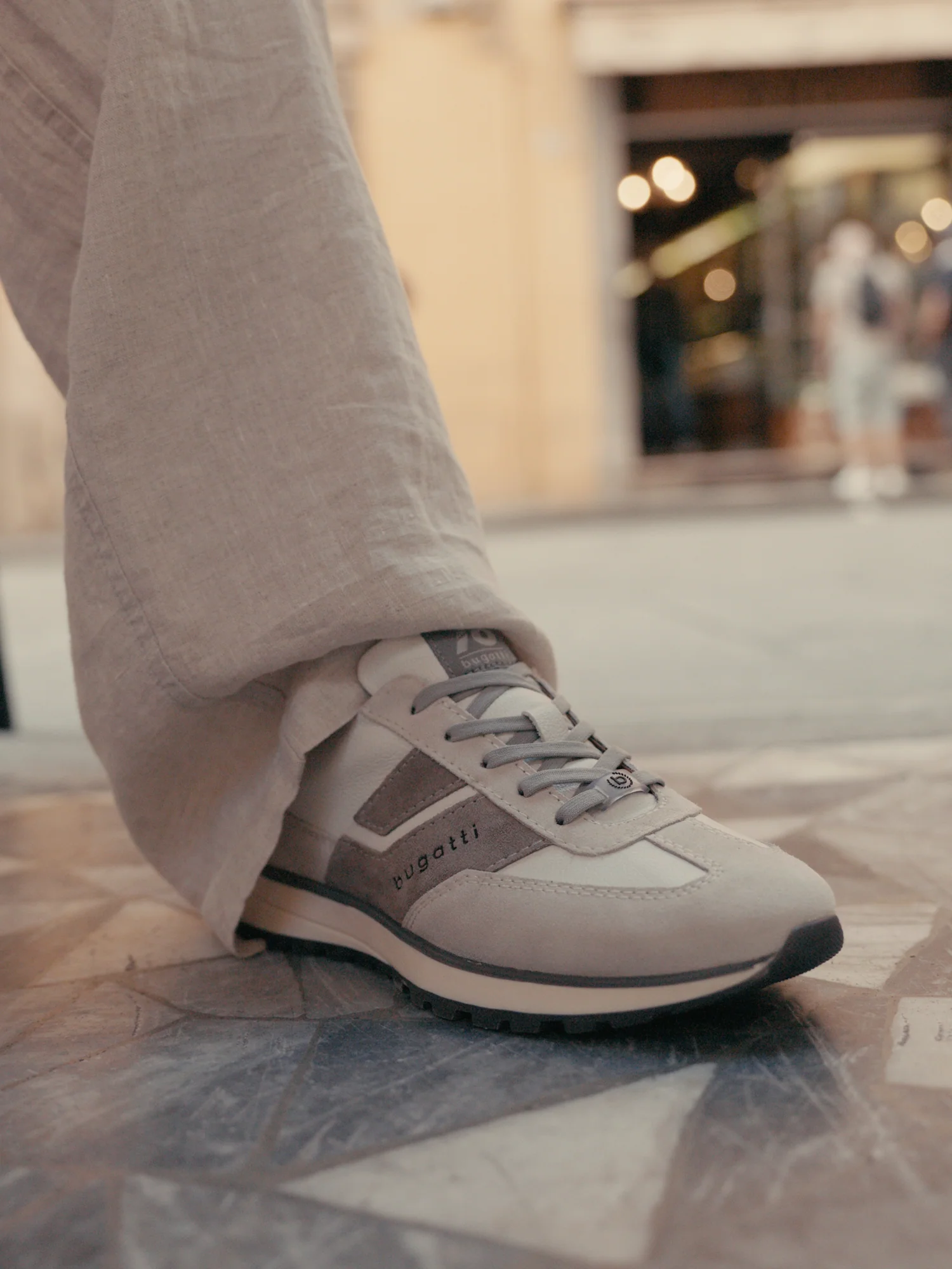 Leder Sneaker hellgrau - Image 4