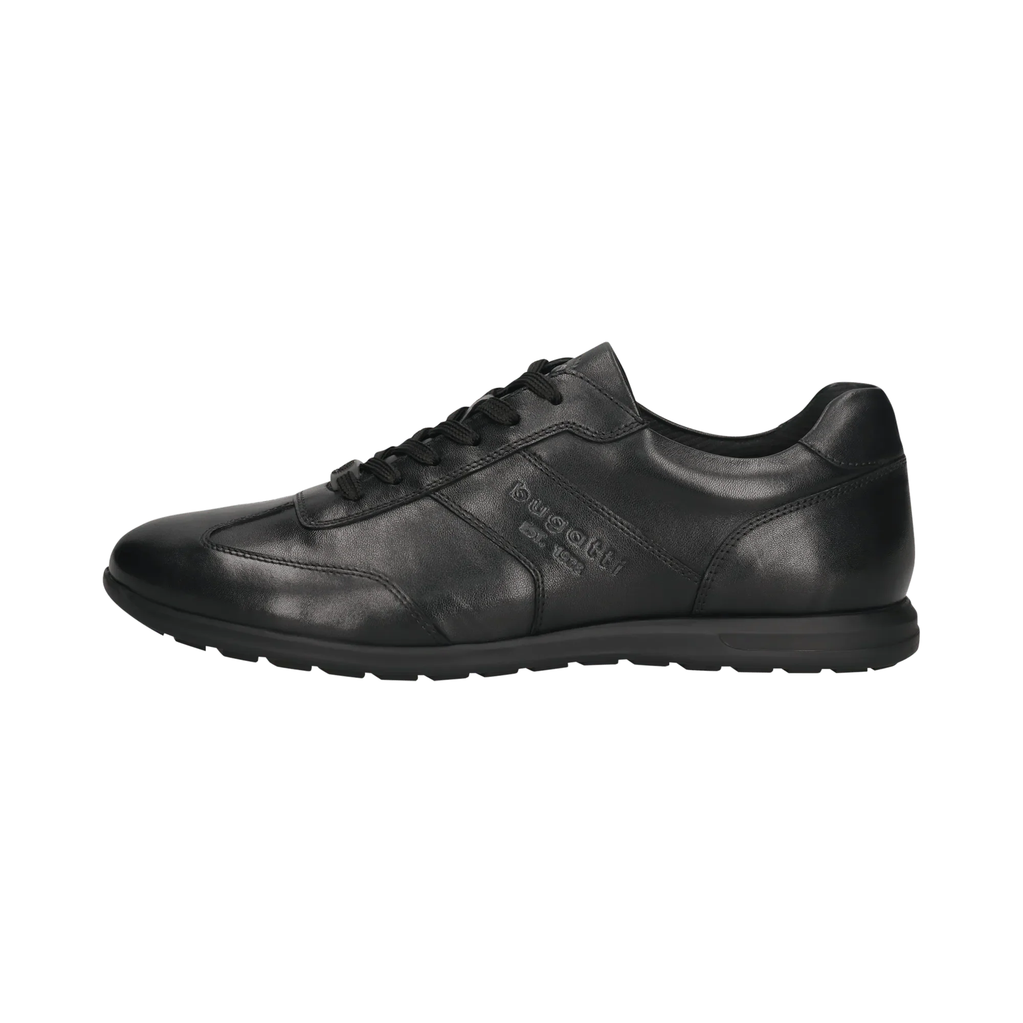 Leder Sneaker schwarz