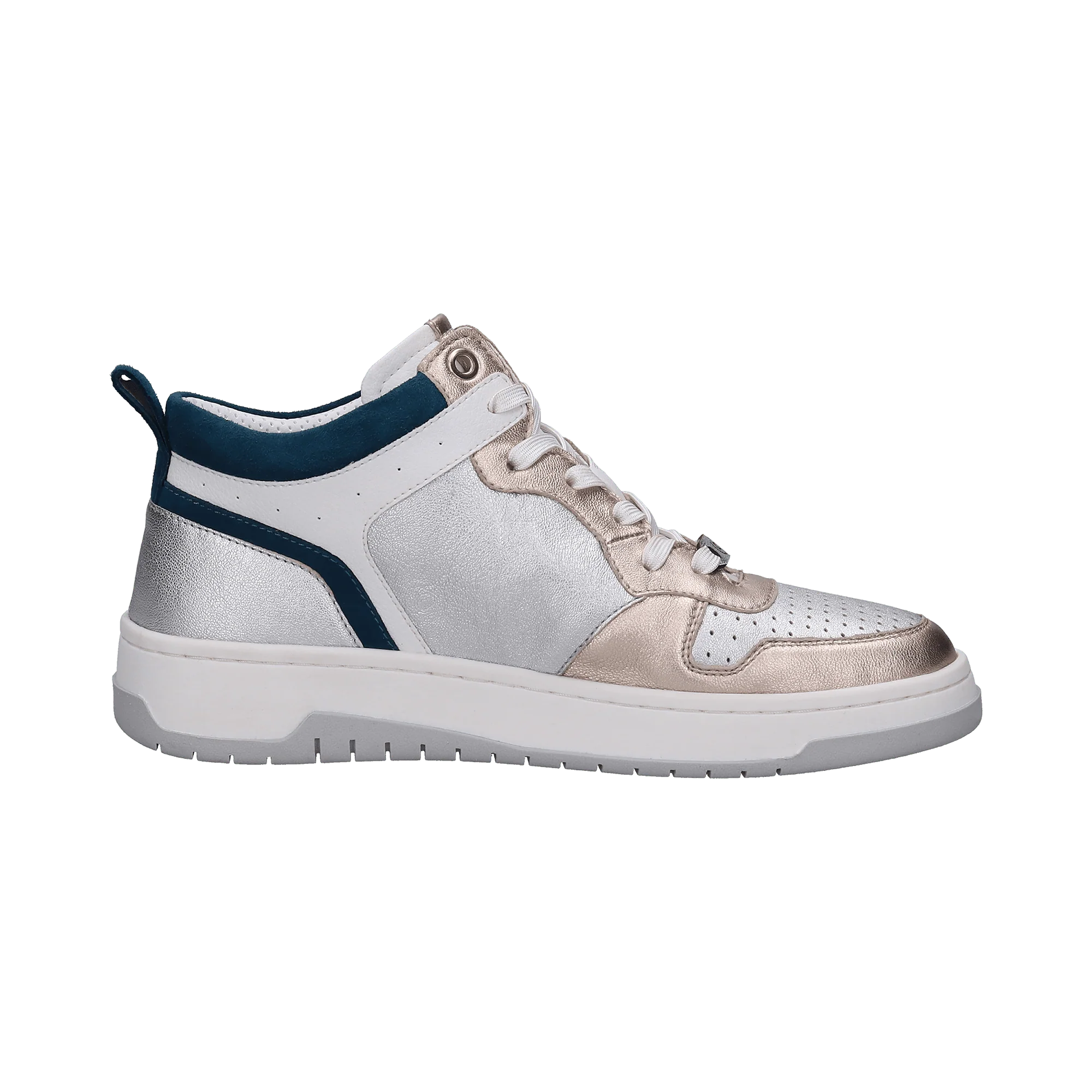 Leder Sneaker silber - Image 4