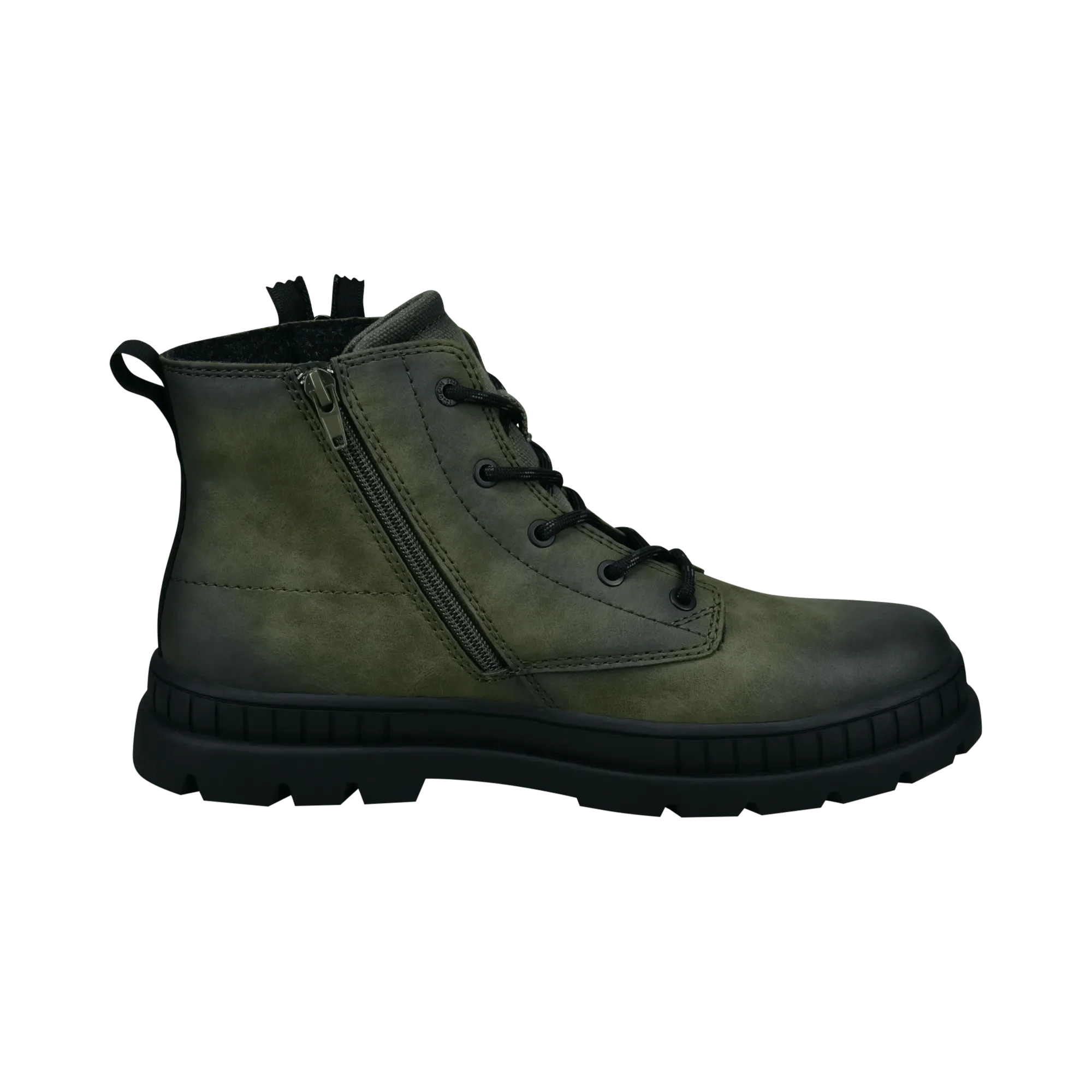 Schnürstiefel dunkelgrün - Image 4