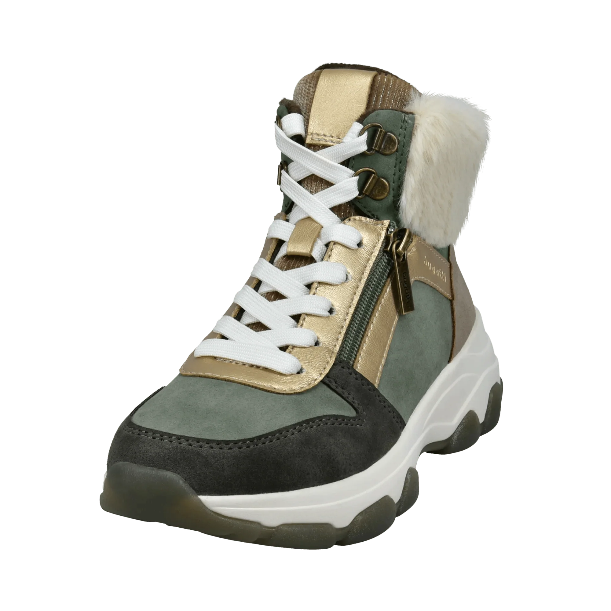 Schnürstiefel dunkelgrün - Image 2